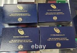 1 2014 W Kennedy 50th Anniversary Gold 50c High Relief WithBox & Cert! One Coin