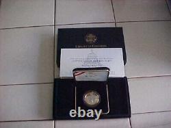 2000 $10 Dollar Bimetallic Platinum Gold Commemorative Proof Coin Box + Coa