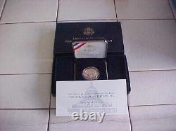 2000 $10 Dollar Bimetallic Platinum Gold Commemorative Proof Coin Box + Coa