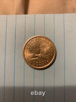 2000 D Sacagawea One Dollar Coin US Liberty Gold Color