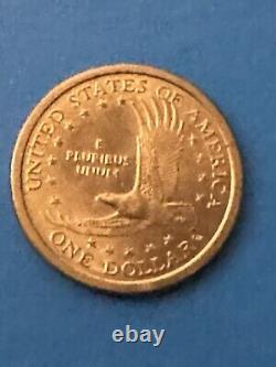 2000 D Sacagawea One Dollar Coin US Liberty Gold Color