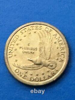 2000 D Sacagawea One Dollar Coin US Liberty Gold Color