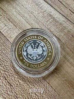 2000 Library of Congress $10 Bimetallic Gold & Platinum Proof Coin