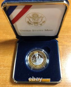 2000 Library of Congress Proof $10 Bimetallic Gold & Platinum Coin withCOA & OGP