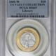 2000-w $10 Library Of Congress Pcgs Ms69 Quarter Ounce Each Gold & Platinum Obh