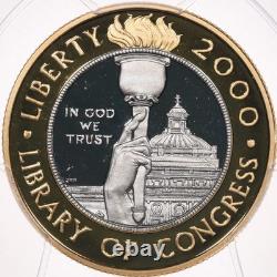 2000-W $10 PCGS PR69 Deep Cameo Library of Congress Commemorative Gold Platinum