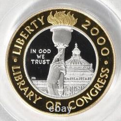 2000-W Library of Congress Bicentennial Bi-Metallic $10 PCGS PR69 DCAM