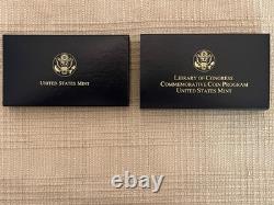 2000 W Library of Congress Bimetallic $10 Commemorative Coin in OGP & with COA