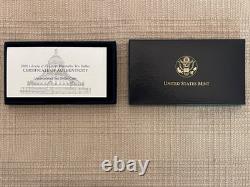 2000 W Library of Congress Bimetallic $10 Commemorative Coin in OGP & with COA