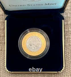 2000 W Library of Congress Bimetallic $10 Commemorative Coin in OGP & with COA