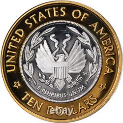 2000-W Library of Congress Commem Bi-metallic $10 PCGS PR69 DCAM STOCK