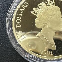 2001 $150 Canada Lunar Year of the Snake Hologram Gold Coin With OGP. 2855 Troy Oz