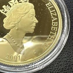2001 $150 Canada Lunar Year of the Snake Hologram Gold Coin With OGP. 2855 Troy Oz
