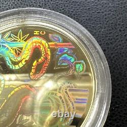 2001 $150 Canada Lunar Year of the Snake Hologram Gold Coin With OGP. 2855 Troy Oz
