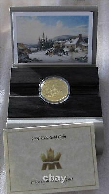 2001 Canada $200 Dollars Gold Coin C. Krieghoff Proof