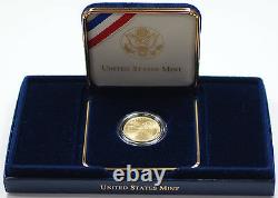 2001 Capitol Visitor Center UNC $5 Gold Five Dollar Commem Coin w Box & COA DGH