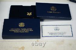 2001 Capitol Visitor Center UNC $5 Gold Five Dollar Commem Coin w Box & COA DGH