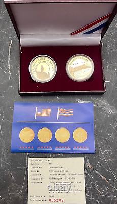 2001 Hawaii Uncirculated Limited Edition-Contains 5% 24k Gold-COA-OGP