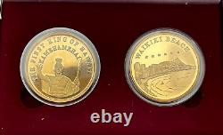 2001 Hawaii Uncirculated Limited Edition-Contains 5% 24k Gold-COA-OGP