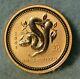 2001 Perth Mint Australia $15 1/10 Oz Gold Lunar Year Of The Snake Bu Coin #4241