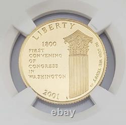 2001 W Capitol $5 Gold Commemorative Coin PF 69 Ultra Cameo NGC