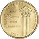 2001-w Us Gold $5 Capitol Visitor Center Commemorative Bu Coin In Capsule