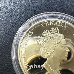 2002 $150 Canada Lunar Year of the Horse Hologram Gold Coin With OGP. 2855 Troy Oz