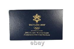 2002 Olympic Winter Games Commemorative Coins 2 Coin Set US Mint Proof Coins