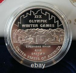 2002 Olympic Winter Games Commemorative Coins 2 Coin Set US Mint Proof Coins