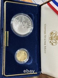 2002 Salt Lake City Olympic Games Commemorative Coins. Gold and Silver PROOF