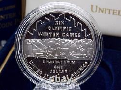 2002 U. S SALT LAKE CITY Olympic Games (2 Coin) Gold & Silver PROOF Set Box & COA