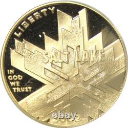 2002 W Salt Lake City Olympic Games Commemorative Gold Proof $5 Coin