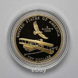 2003 W $10 First Flight Centennial Commemorative Gold Proof Coin