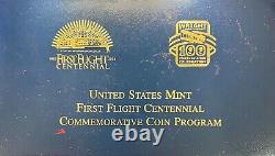 2003 W $10 Gold First Flight Centennial Commemorative Proof US Coin With Box & COA