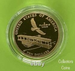 2003 W First Flight Centennial Commemorative Gold Proof $10 Coin (. 49 oz) wOGP