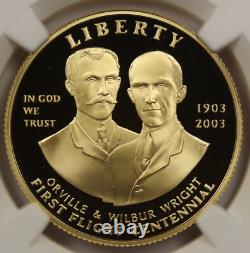 2003-W First Flight Centennial Modern Gold Commemorative $10 PF 69 Ultra Cam NGC