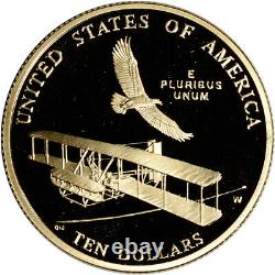 2003-W US Gold $10 First Flight Commemorative Proof PCGS PR69 DCAM