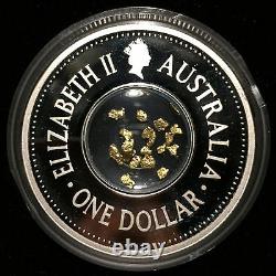 2004 Perth Mint $1 Eureka Stockade Silver Proof 999 Coin, Aus Gold Nuggets BU