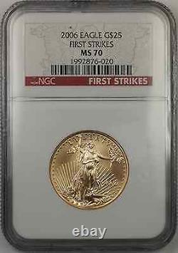 2006 Gold Eagle 1/2 ounce $25 Coin NGC MS-70 First Strikes