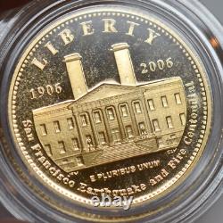 2006 S, $5 Gold San Francisco Old Mint Commemorative, Orig. Box and Papers C8138