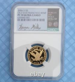 2006 S NGC Proof 70 Ultra Cameo Old Mint GOLD $5 Coin, PF70 U-Cam $5 Gold Coin