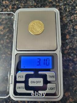 2007 Gold Proof Coin 3.1 Grams. 585 Gold 14k Boston Tea Party AMERICAN MINT