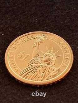 2007 P Uncirculated Mint $1 George Washington Gold Coin Die Crack Error Flaw