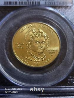 2007 W $10 1/2 Oz Gold First Spouse Abigail Adams Pcgs Ms70 First Strike