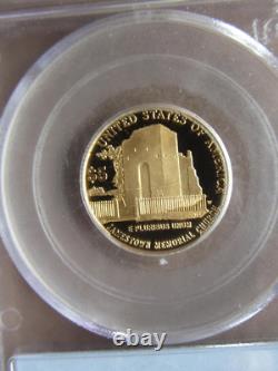 2007-W $5 Jamestown Gold Coin Commemorative 1/4 oz PCGS PR69 DCAM