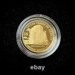 2007 W Jamestown 400th Anniversary $5 Commemorative Proof Gold Coin