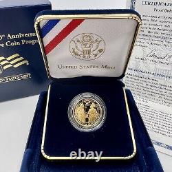 2007- W Jamestown 400th Anniversary Commemorative $5 Gold Proof Coin withCOA OGP