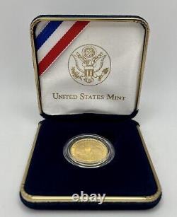 2007- W Jamestown 400th Anniversary Commemorative $5 Gold Proof Coin withCOA OGP