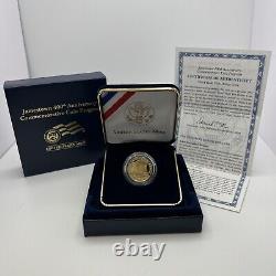 2007- W Jamestown 400th Anniversary Commemorative $5 Gold Proof Coin withCOA OGP