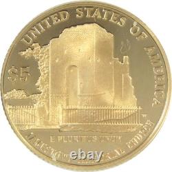 2007 W Jamestown 400th Anniversary Commemorative Gold Proof $5 Coin